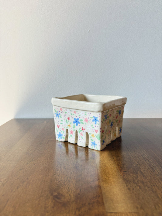 Floral Berry Basket