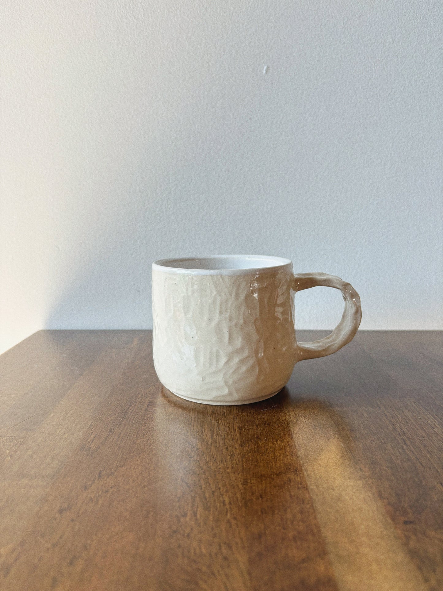 Blueberry Gingham Patchwork Mug