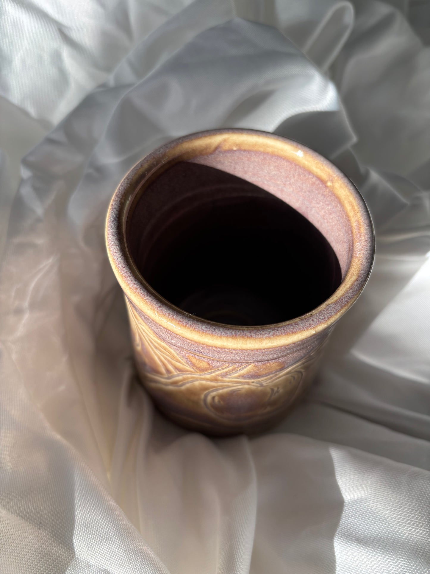 Carved Peach Mug