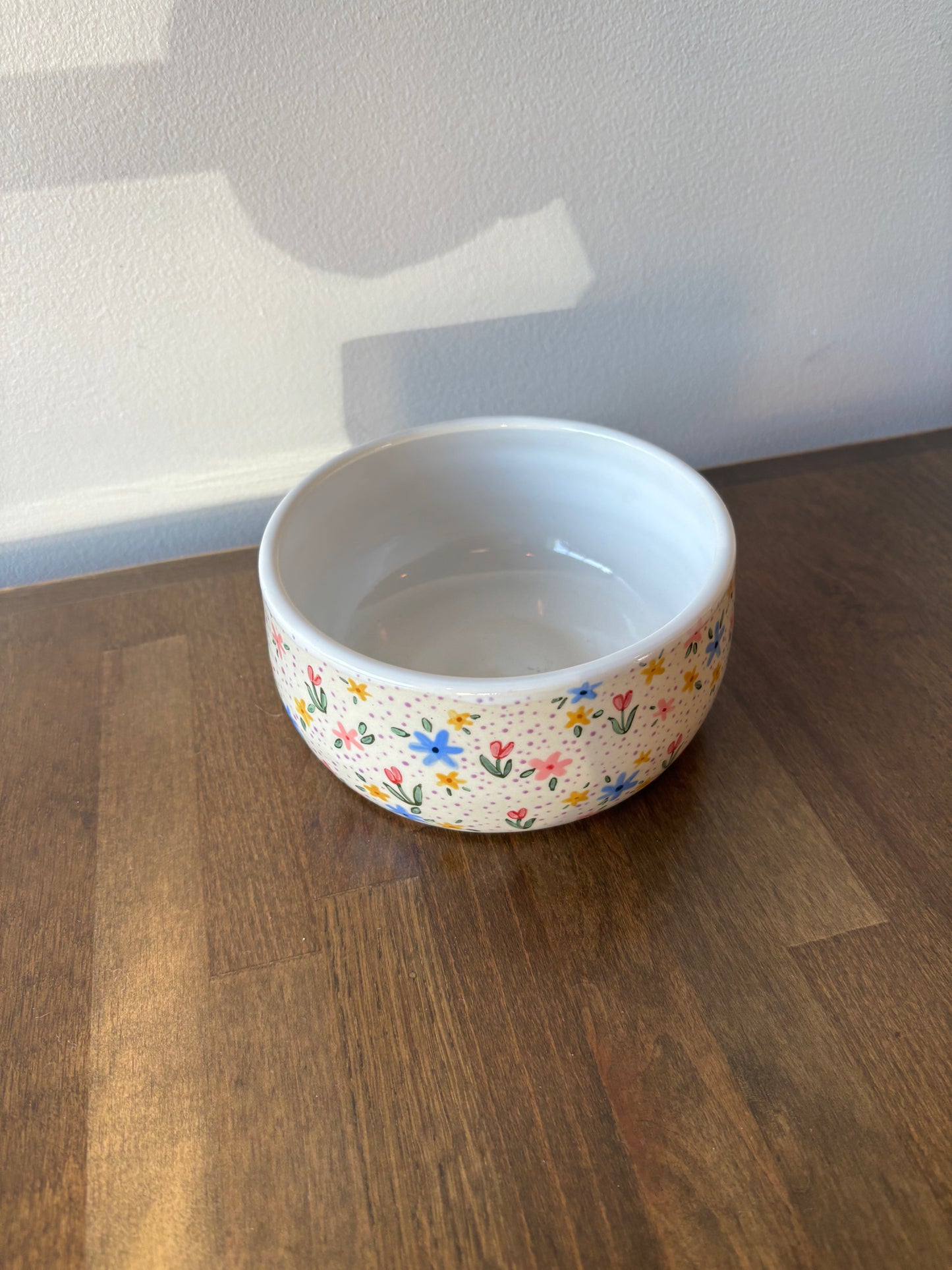 Floral Pasta Bowl