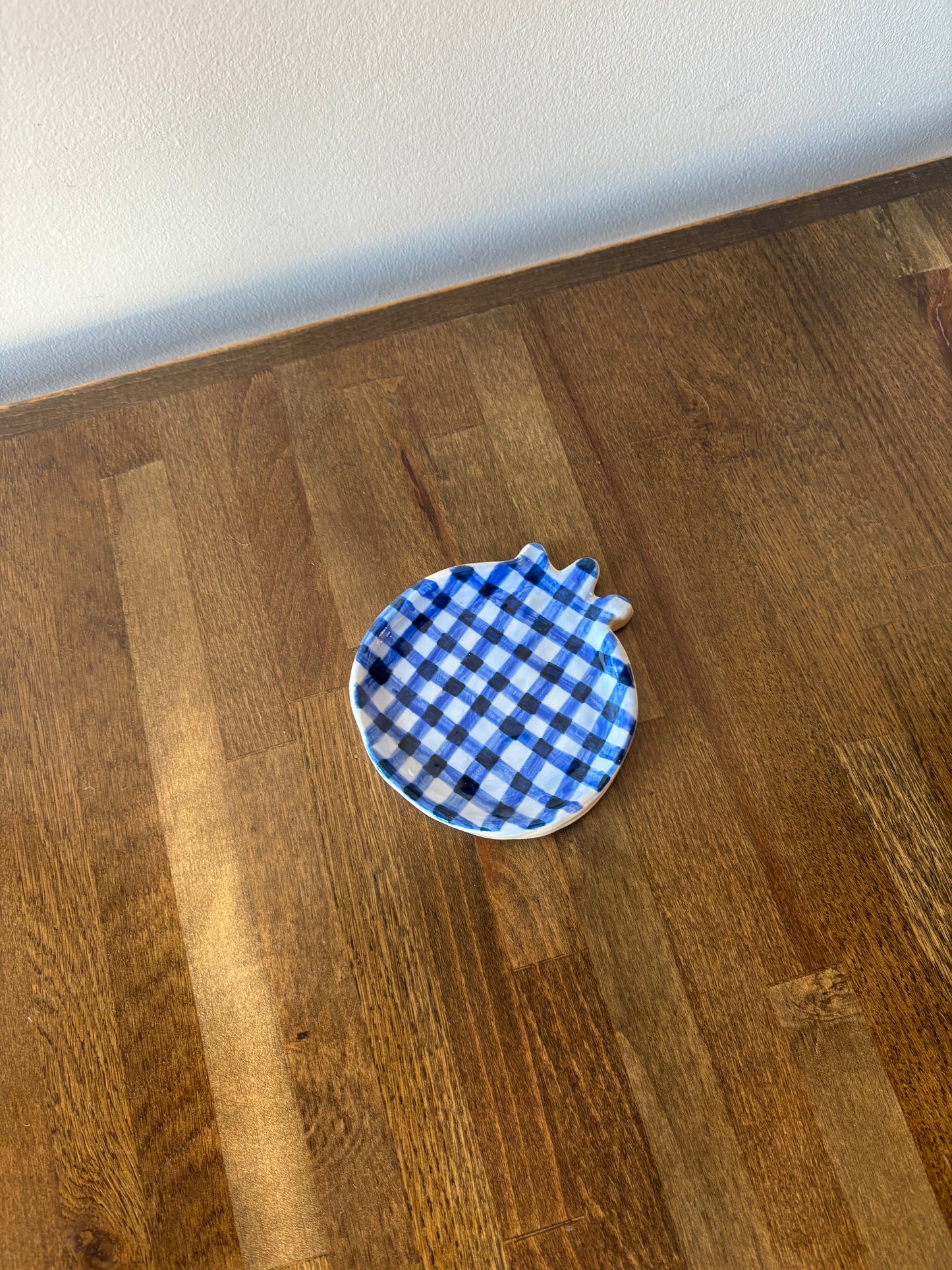 Gingham Blueberry Spoon Rest