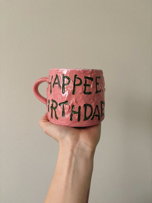 Happee Birthdae Mug