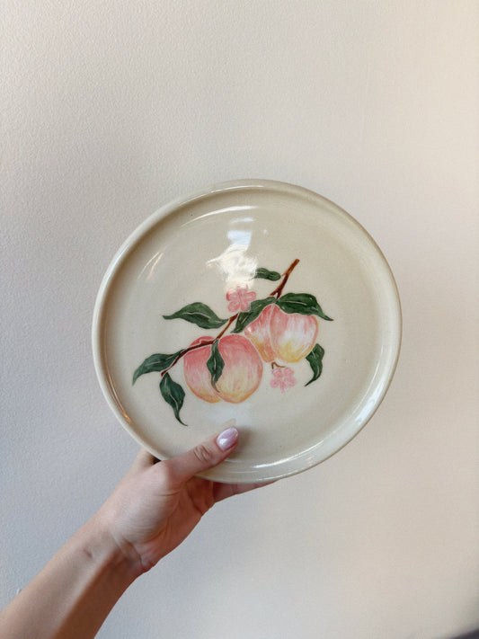 Large Peach Plate