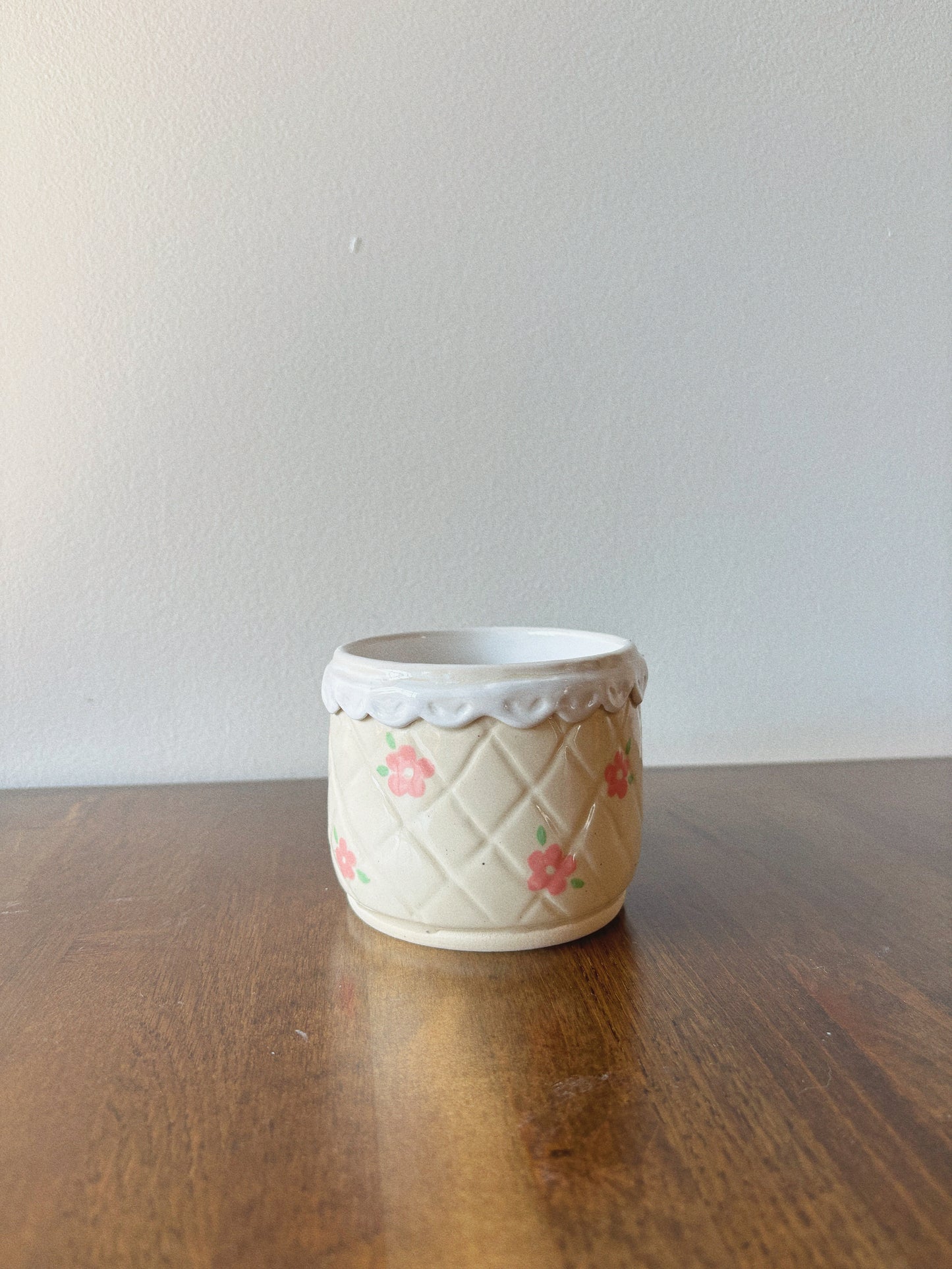 Quilted Floral Mug