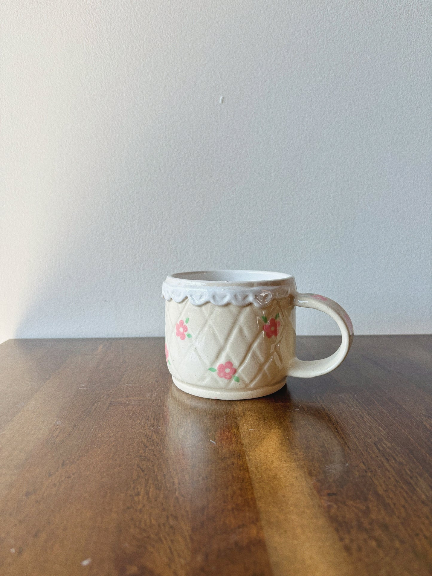 Quilted Floral Mug