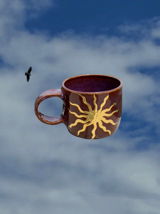 Mauve Sunburst Mug