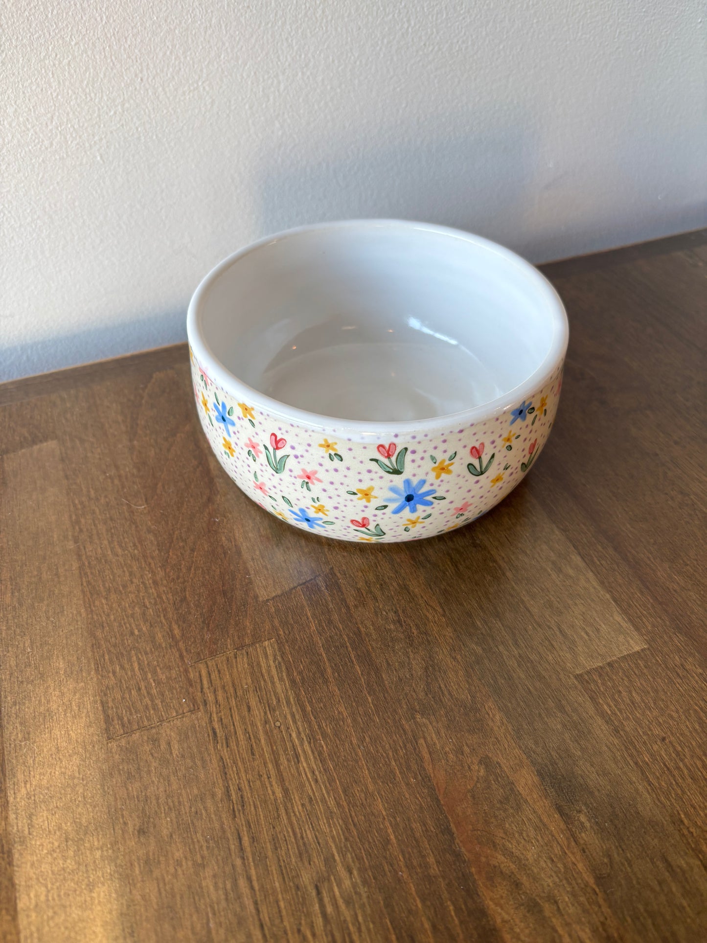 Floral Pasta Bowl