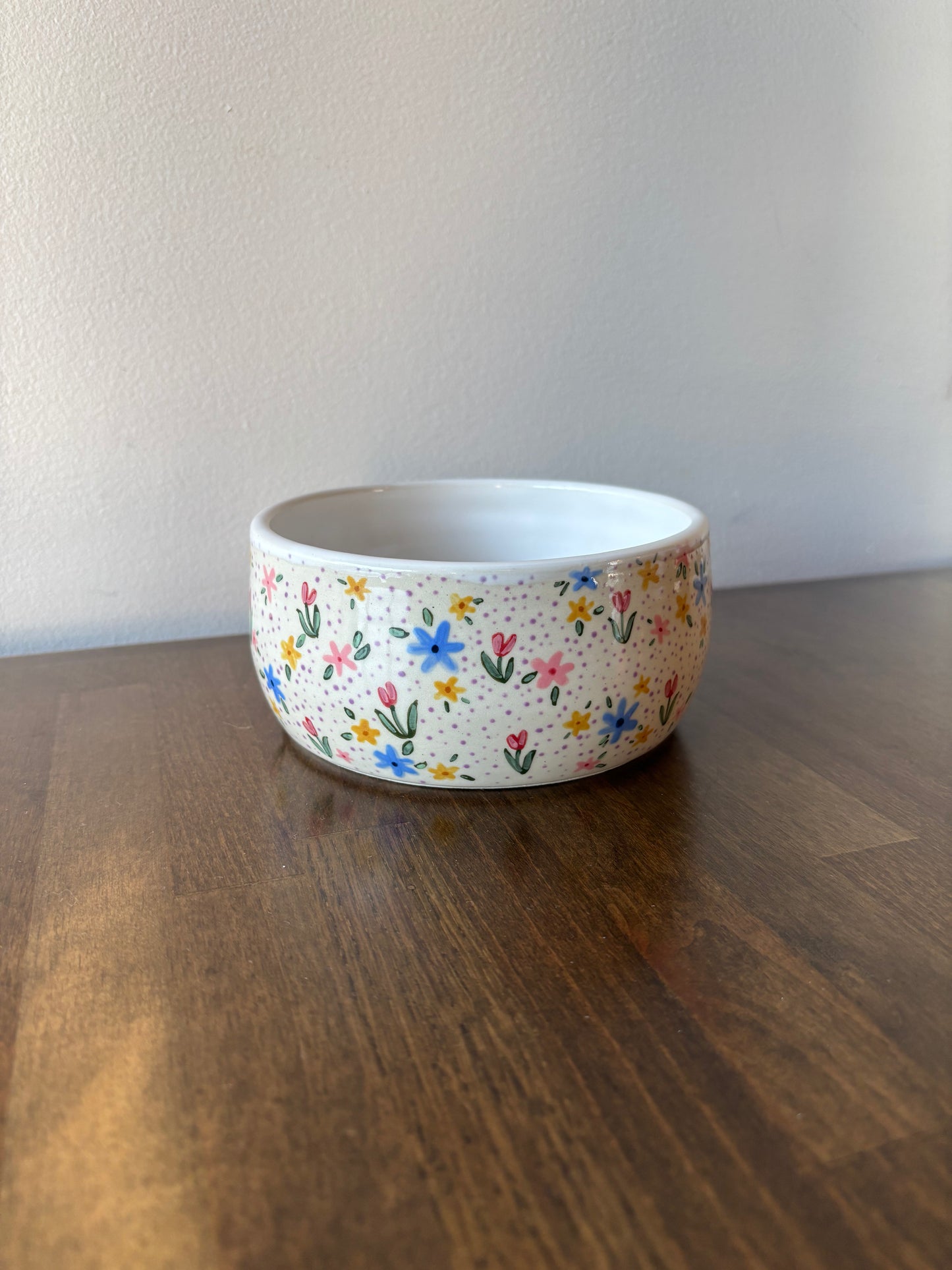 Floral Pasta Bowl